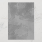 Glanzend Zilver, Blauwe Azuur Droom Diner Menu (Achterkant)