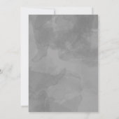 Glanzend Zilver, Blauwe Azuur Droom Diner Menu Kaart (Achterkant)