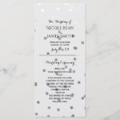 Glanzend Zilver Glamour Glam Chic Modern Program R Programmakaart (Voorkant)