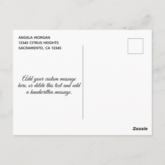 Glanzend Zilver Glitter Turquoise Folie Bedankt Briefkaart (Achterkant)