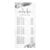 Glanzend zilver grijs glitters agaat marmeren mono reclamekaart (Voorkant)