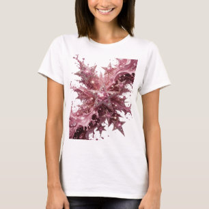 Glanzend zilveren STER OMGEVEN Draagbare Kunst T-shirt