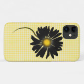 glanzend zwart dagblad op gingham Case-Mate iPhone case (Achterkant (horizontaal))