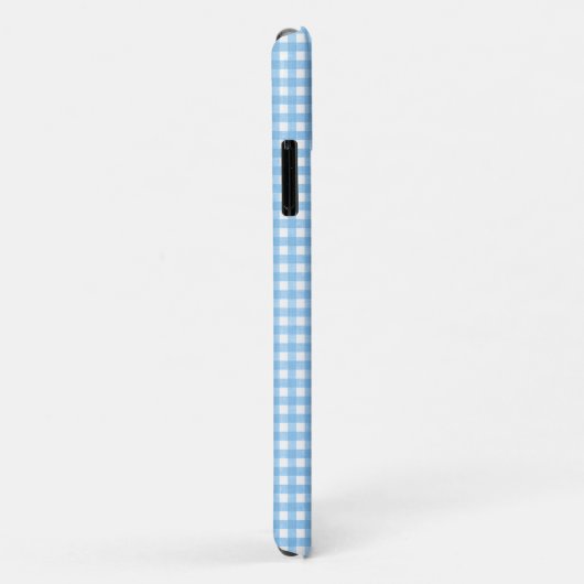 glanzend zwart dagblad op gingham Case-Mate iPhone case (Achterkant/rechts)