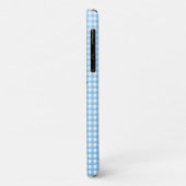glanzend zwart dagblad op gingham Case-Mate iPhone case (Achterkant/links)