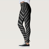 Glanzend Zwart Glitter Leggings (Links)