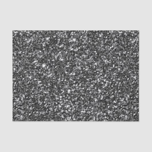 Glanzend zwart glitter tissuepapier (Voorkant)