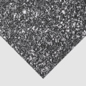 Glanzend zwart glitter tissuepapier (Detail)