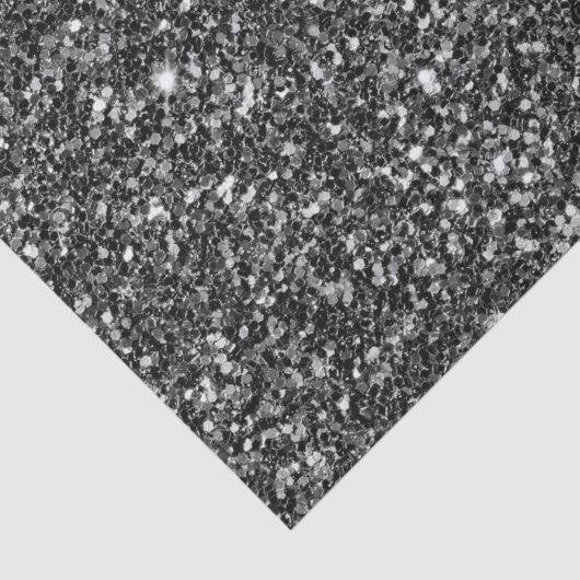 Glanzend zwart glitter tissuepapier (Detail)