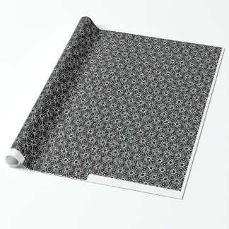 Glanzend zwart ontwerp cadeaupapier
