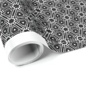 Glanzend zwart ontwerp cadeaupapier (Rol Hoek)