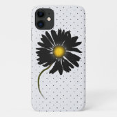 glanzend zwart op stip Case-Mate iPhone case (Achterkant)