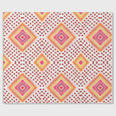 Glanzende aardbei cadeaupapier (Vlak)