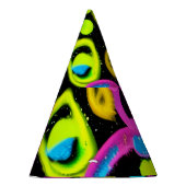 glanzende Abstracte kunst Feesthoedjes (Rechts)