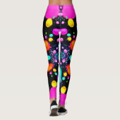 glanzende Abstracte kunst Leggings (Achterkant)