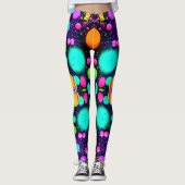 glanzende Abstracte kunst Leggings (Voorkant)