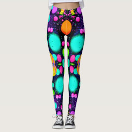 glanzende Abstracte kunst Leggings