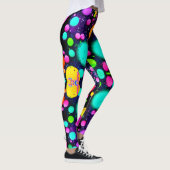 glanzende Abstracte kunst Leggings (Rechts)