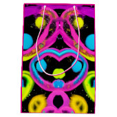 glanzende Abstracte kunst Medium Cadeauzakje (Achterkant)