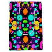 glanzende Abstracte kunst Medium Cadeauzakje (Achterkant)
