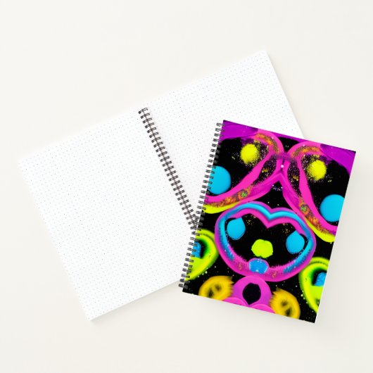 glanzende Abstracte kunst Notitieboek (Binnen)