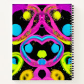 glanzende Abstracte kunst Notitieboek (Achterkant)