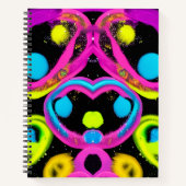 glanzende Abstracte kunst Notitieboek (Voorkant)