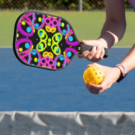 glanzende Abstracte kunst Pickleball Paddle