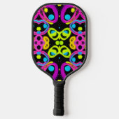 glanzende Abstracte kunst Pickleball Paddle (Achterkant)