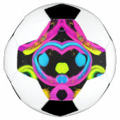 glanzende Abstracte kunst Voetbal (Voorkant)