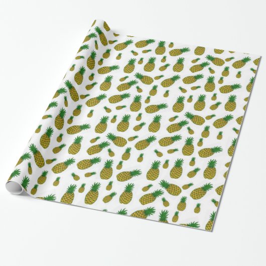 Glanzende anananas van papier (Uitgerold)