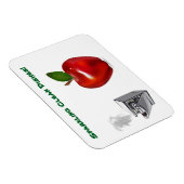 Glanzende Apple Clean Dishes Sign Magnet Magneet (Rechterzijde)