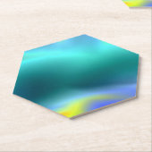 Glanzende Aqua Onderzetters (Schuin)