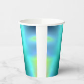 Glanzende Aqua Papieren Beker (Links)