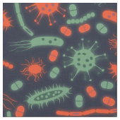Glanzende bacteriën micro-organisme groen rood stof (Close Up)