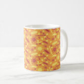 Glanzende bacteriën micro-organisme oranje koffiemok (Voorkant rechts)