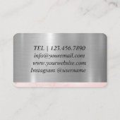 Glanzende ballonfeestplanning visitekaartje (Achterkant)