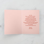 Glanzende ballonnen Glitter Pink en Gold Sweet 16 Kaart (Binnen)