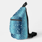 Glanzende Blauwe Glam Schoudertas Sling Bag (Rechterhoek)