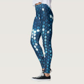 Glanzende blauwe pailletten leggings (Links)