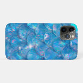 Glanzende Blauwe Zeemeermin Print Case-Mate iPhone Case (Achterkant (horizontaal))