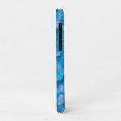Glanzende Blauwe Zeemeermin Print Case-Mate iPhone Case (Achterkant/links)