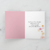 Glanzende bloemen op zwarte sympathie kaart (Binnen)