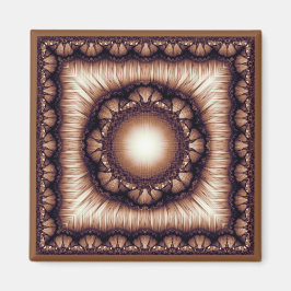 Glanzende bloemige moderne ornament magneet