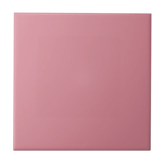 Glanzende Blush Effen Kleur Tegeltje (Voorkant)