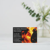 Glanzende brandveiligheidsproducten Service Visite Visitekaartje (Staand voorkant)