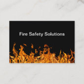 Glanzende brandveiligheidsproducten Service Visite Visitekaartje (Achterkant)