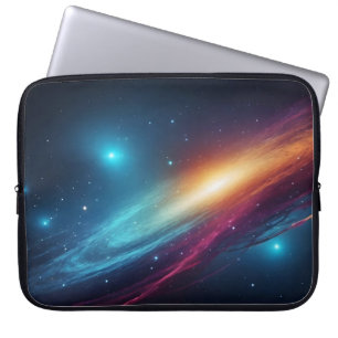 Glanzende Buitenruimte Sterrenhemel Abstract Kosmo Laptop Sleeve