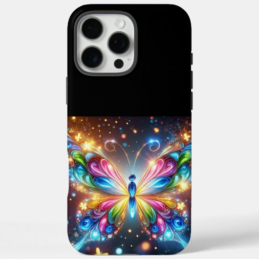 Glanzende Butterfly Case-Mate iPhone Case (Achterkant)