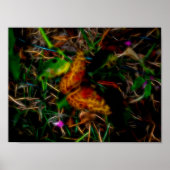 Glanzende Butterfly Poster (Voorkant)